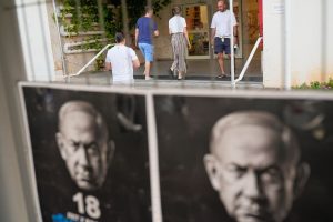 Israelis head to the polls with Netanyahu’s future at stake, in photos