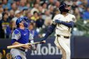 APTOPIX NLCS Dodgers Brewers Baseball