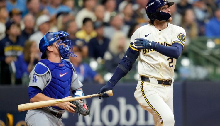 APTOPIX NLCS Dodgers Brewers Baseball