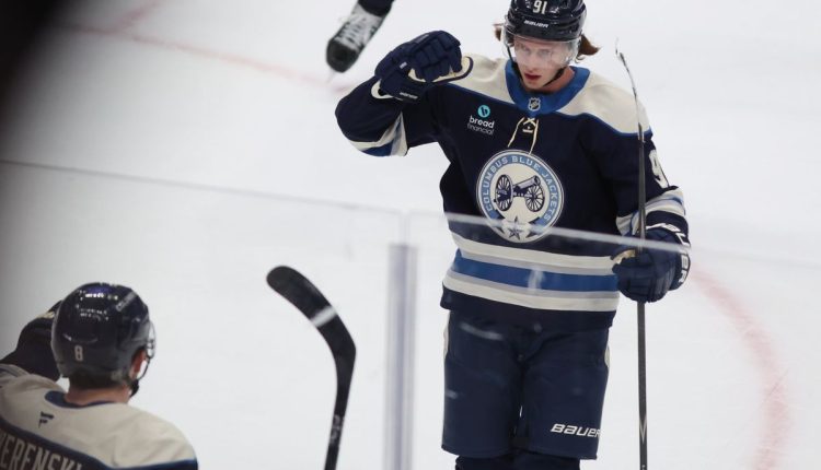Rangers Blue Jackets hockey
