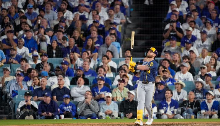 APTOPIX NLCS Brewers Dodgers Baseball