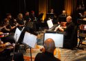 Columbia College Music Department and Orchestra entertain the crowd -- AHS photo