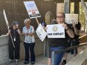 Picket Held Outside Government Center - Photo by Mark Truppner