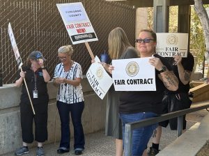 Picket Held Outside Government Center - Photo by Mark Truppner