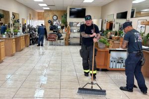 Flooded salon—CCF photo
