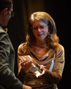 Margie Bulkin receiving the 2026 Distinguished Citizen Award -- AHS photo