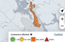 Power outage in Tuolumne and Mariposa County—PG&E map
