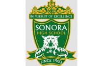 Sonora loses to Hughson—SHS logo