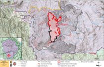 YNP map of Dome Fire closure areas
