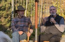 Ted Roosevelt the 4th on the left (great grandson of Theodore Roosevelt) and Robert Hannah on the right, great great grandson of John Muir 